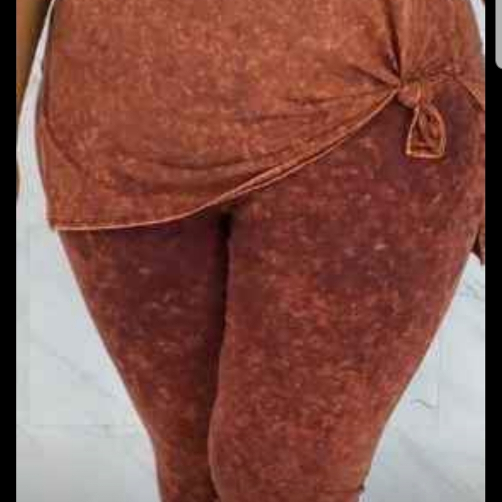 Plus size Mineral Wash 2 piece set